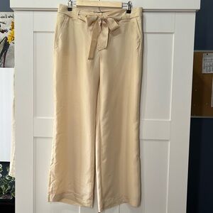 Talbots Heritage 100% Silk Wide Leg Pants Trousers Women Size 12 NWT